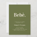 Search for olive green baby shower invitations Modern
