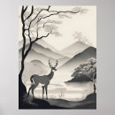 Search for black deer posters Black and white