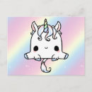 Search for love unicorn postcards Rainbow