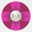 Search for ribbon wedding stickers Pink