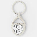 Search for twisted heart key rings Typography