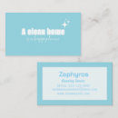 Search for cleaning services business cards Sparkling