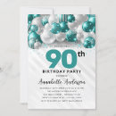 Search for teal 18th birthday invitations for her