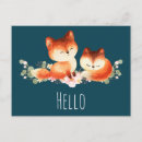 Search for fox postcards Forest animal