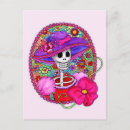 Search for floral skull postcards Funny