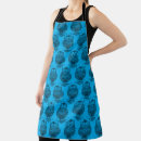 Search for neon blue aprons Owl