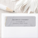 Search for marble return address labels Faux gold foil