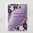 Search for purple and silver wedding invitations Trendy