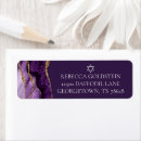 Search for purple bat mitzvah return address labels Trendy