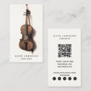 Search for violin teacher business cards Minimal