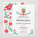 Search for plant bridal shower invitations Watercolor