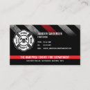 Search for firefighter business cards Fire department