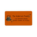 Search for halloween return address labels Bats