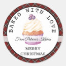 Search for christmas cupcake stickers Baked with love