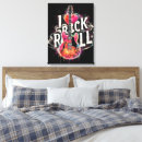 Search for electric guitar canvas prints Black