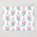 Search for palm trees pattern postcards Flamingo