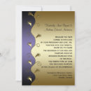 Search for purple black swirl wedding invitations Elegant