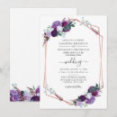 Search for floral wedding invitations Purple