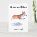 Search for corgi cards Watercolor