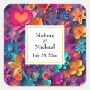Search for purple flower wedding stickers Garden