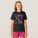Search for 13th birthday girls tshirts 13 years old