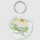 Search for green daisy key rings Watercolor