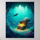 Search for treasure art Ocean