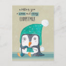 Search for knitted christmas cards Penguin