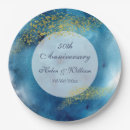 Search for 50th anniversary gold plates Watercolor