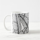 Search for black leaf mugs Illustration