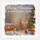 Search for snowy trees stickers Merry christmas
