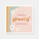 Search for white daisy napkins Retro