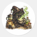 Search for halloween potion stickers Black cat