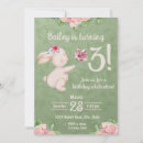 Search for spring birthday invitations Bunny