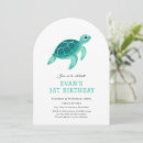 Search for blue turtle invitations Gender neutral