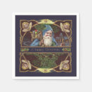 Search for christmas angel napkins Santa claus