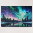 Search for aurora borealis puzzles Northern lights