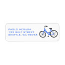 Search for bike return address labels Blue