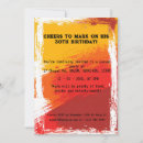 Search for male 30th birthday invitations Celebration