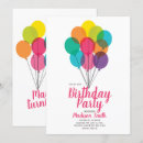 Search for colourful birthday invitations Typography