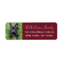Search for black and white dog return address labels Modern