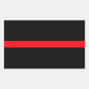 Search for red line stickers Firefighter