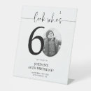 Search for 60th birthday signs Black and white