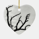 Search for bark christmas tree decorations Black and white