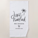 Search for just married beach towels Mrs
