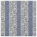 Search for blue geometric fabric Tribal