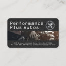 Search for performance car business cards Mechanic