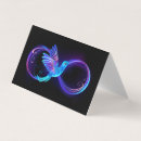 Search for infinity symbol business cards Neon