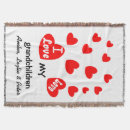 Search for heart love blankets Grandma