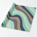 Search for wave wrapping paper Mid century modern